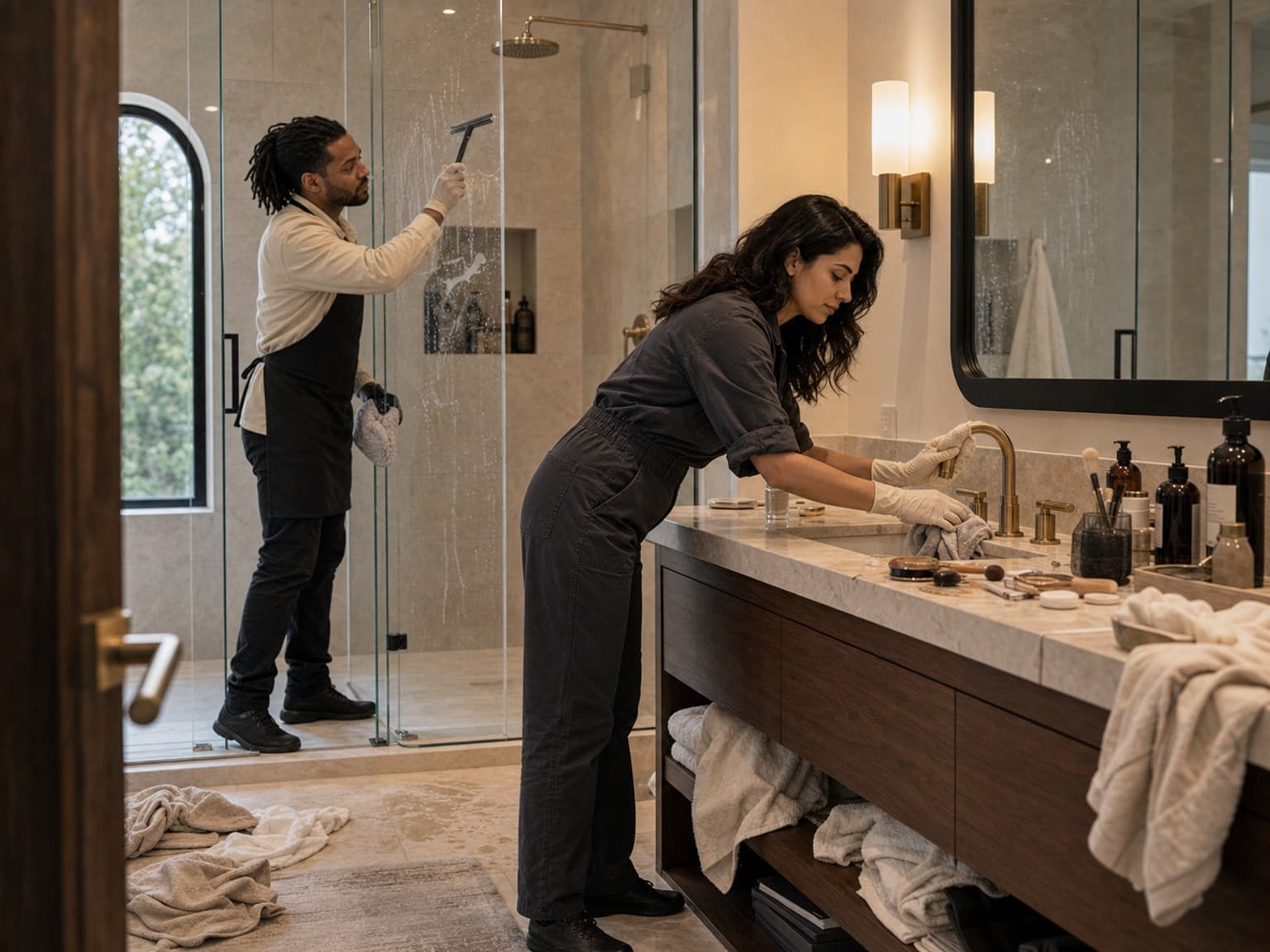 Stone bath deep clean service option