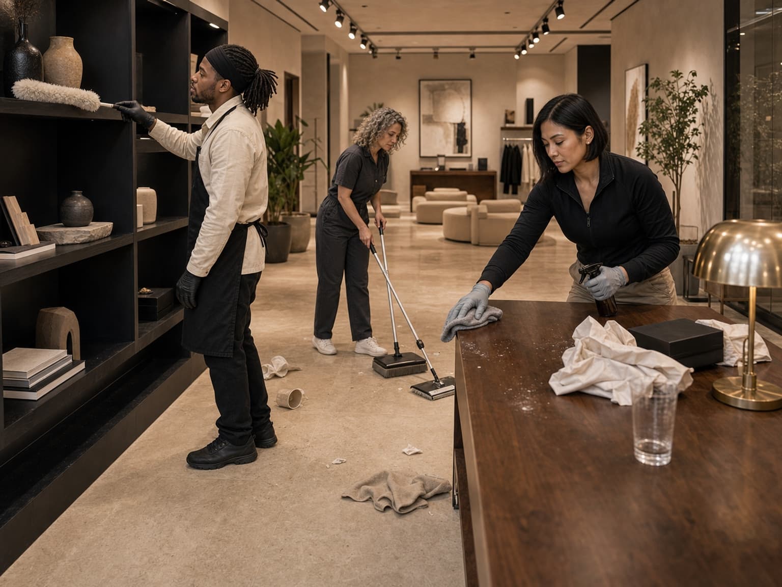 Showroom detail clean service option