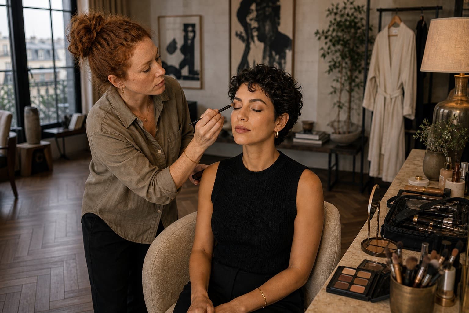 Soft editorial look sample for Glam Prep