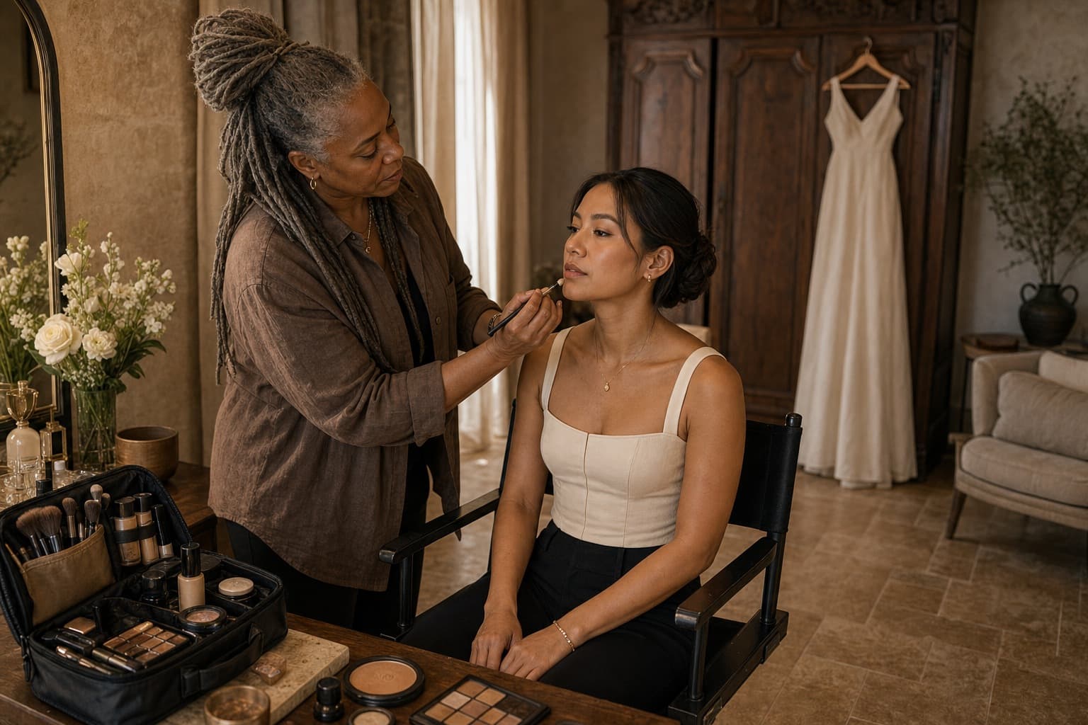 Bridal trial at stay sample for Glam Prep
