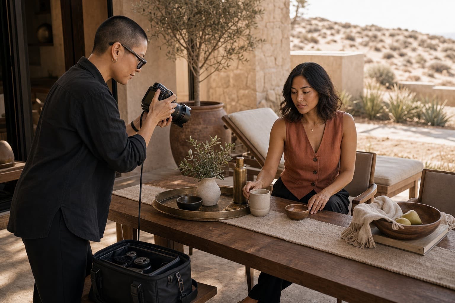 Coastal product-style shoot sample for Lens Sessions