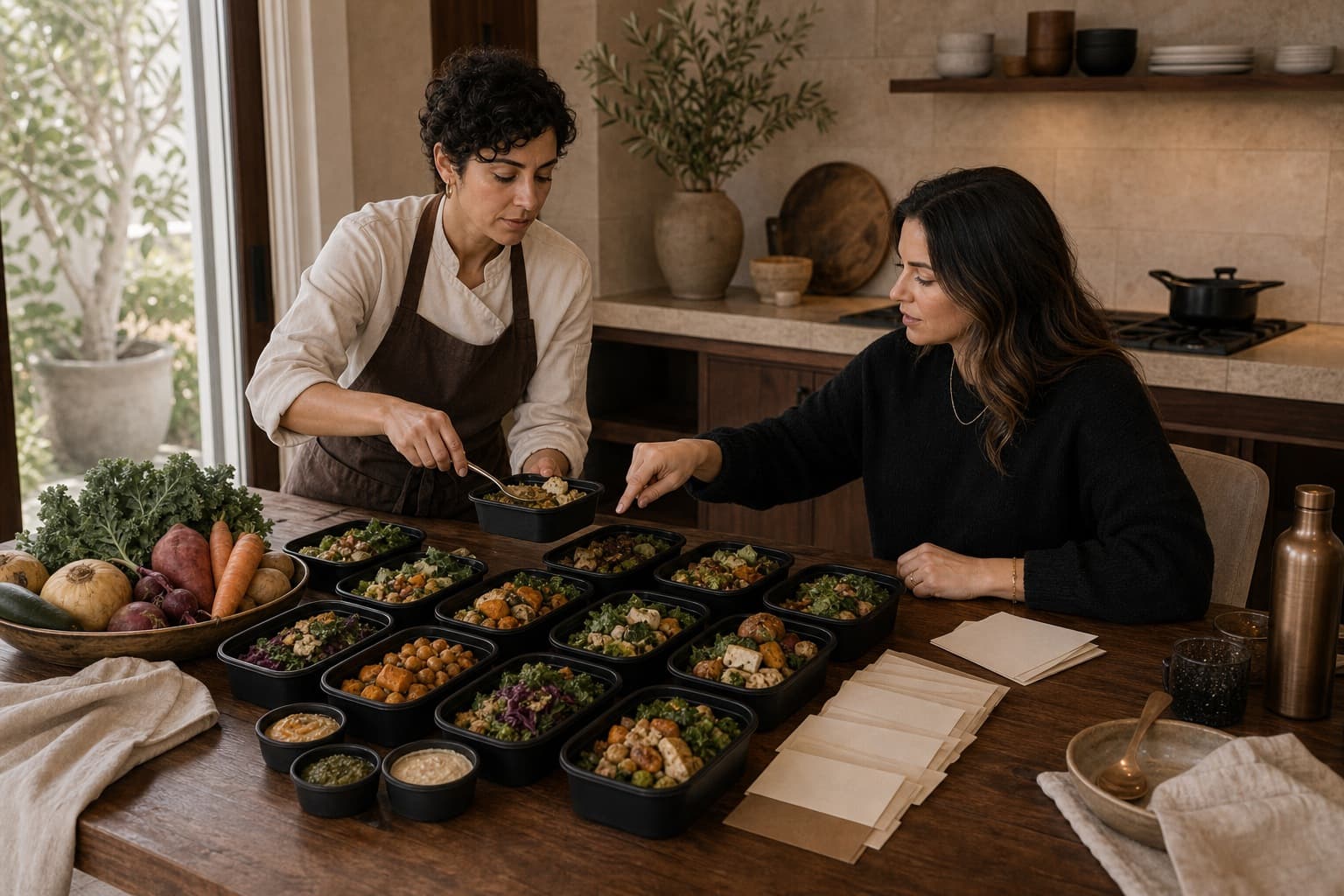 Plant-forward week plan sample for Prepared Pantry