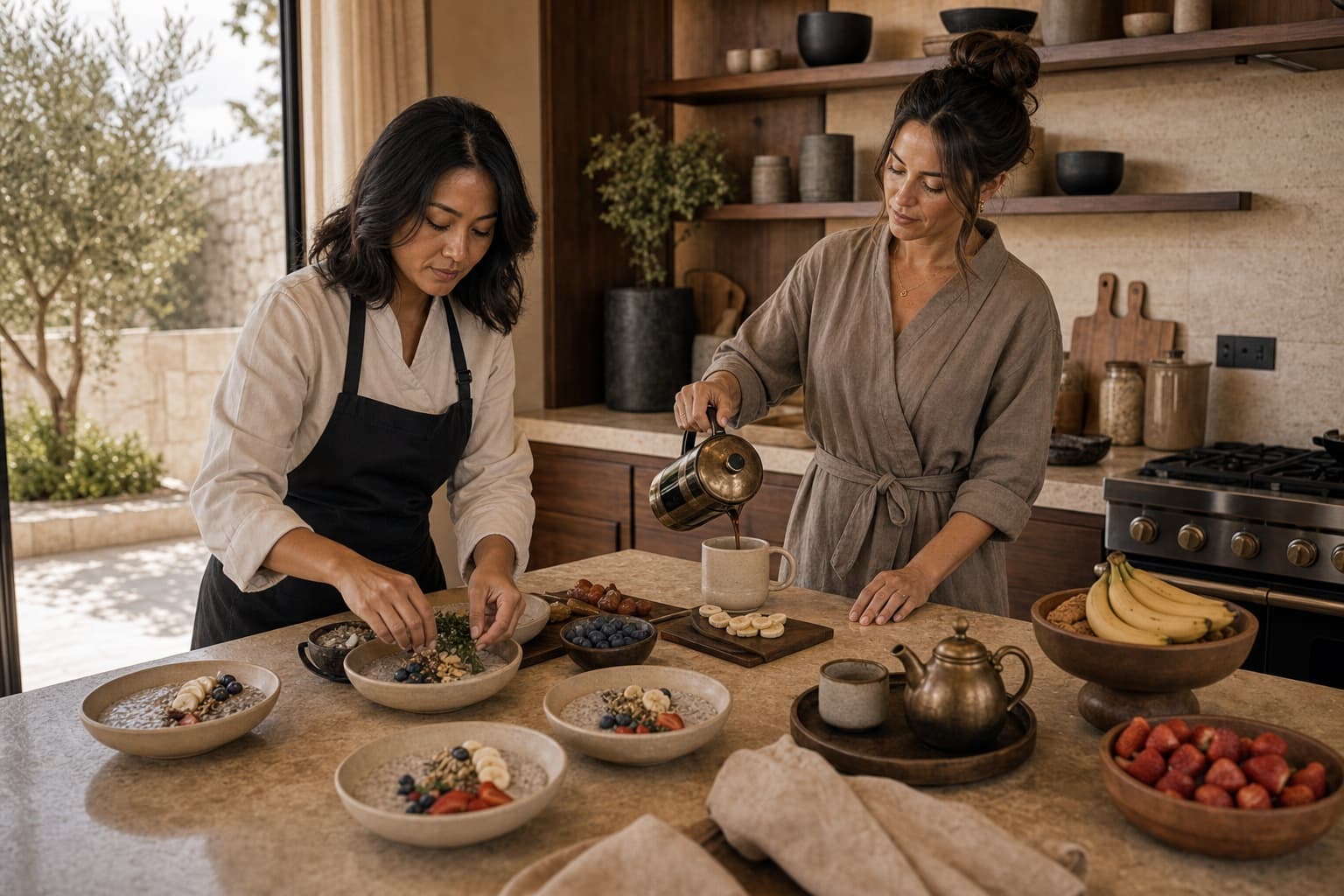 Wellness breakfast service service option