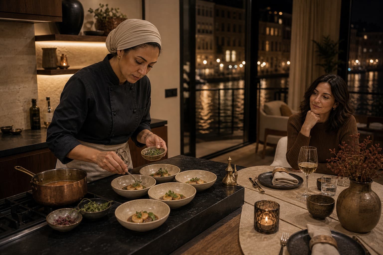 Canal apartment chef night sample for Private Table