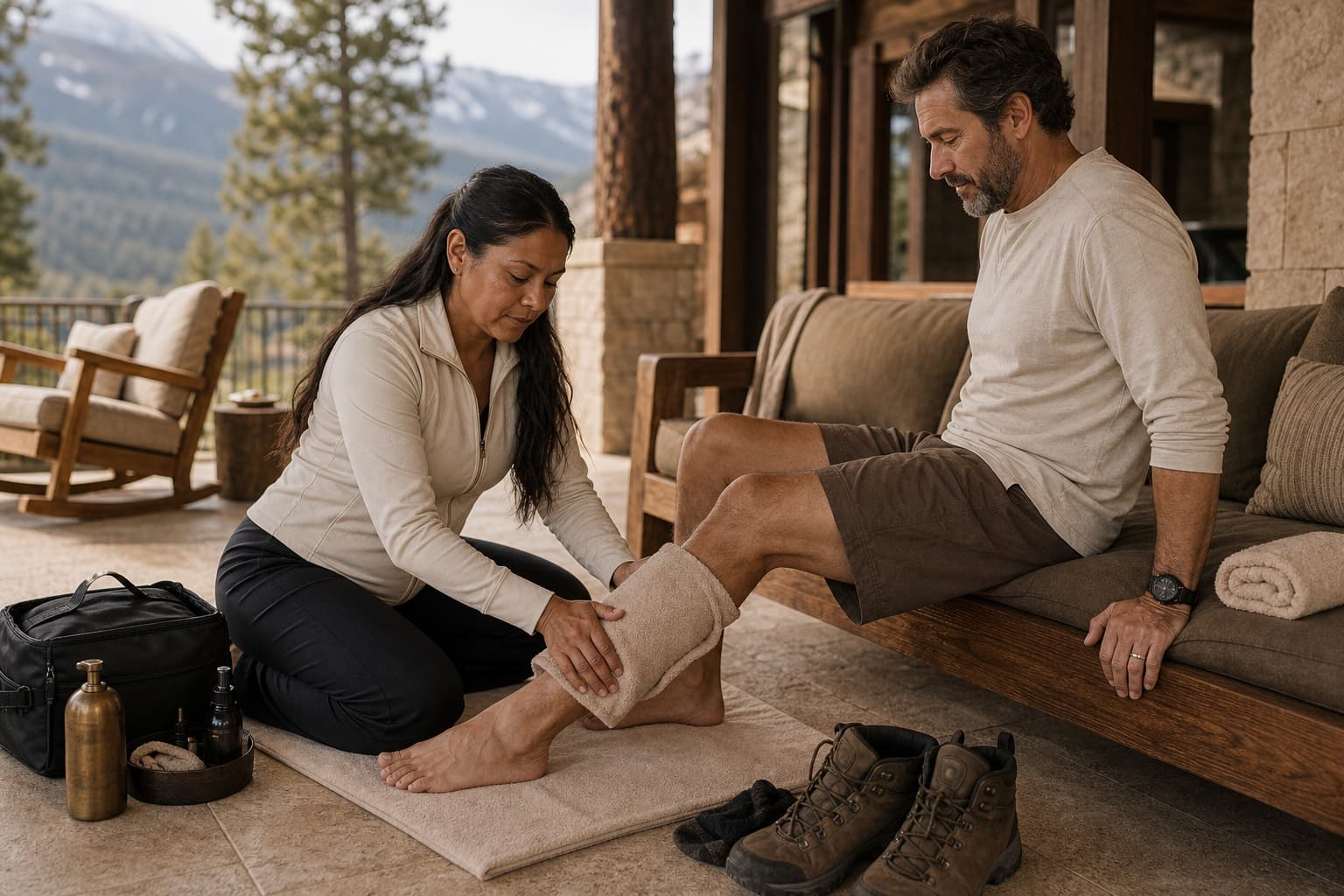 Post-hike bodywork sample for Recovery Bodywork