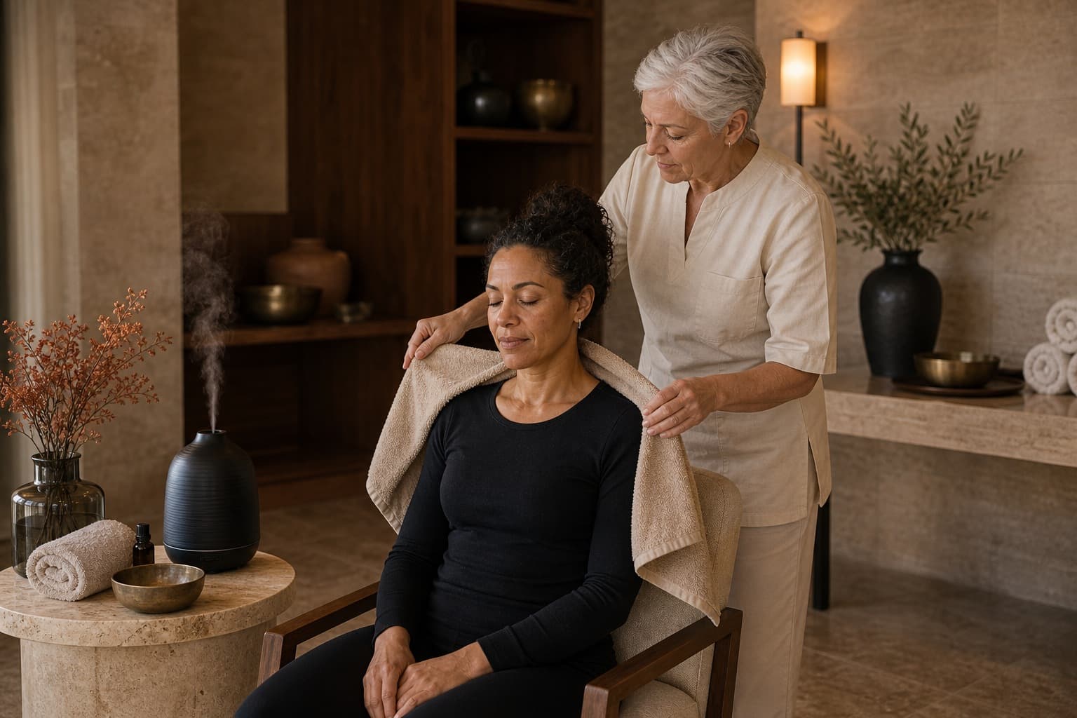 Aromatherapy calm session sample for Recovery Bodywork