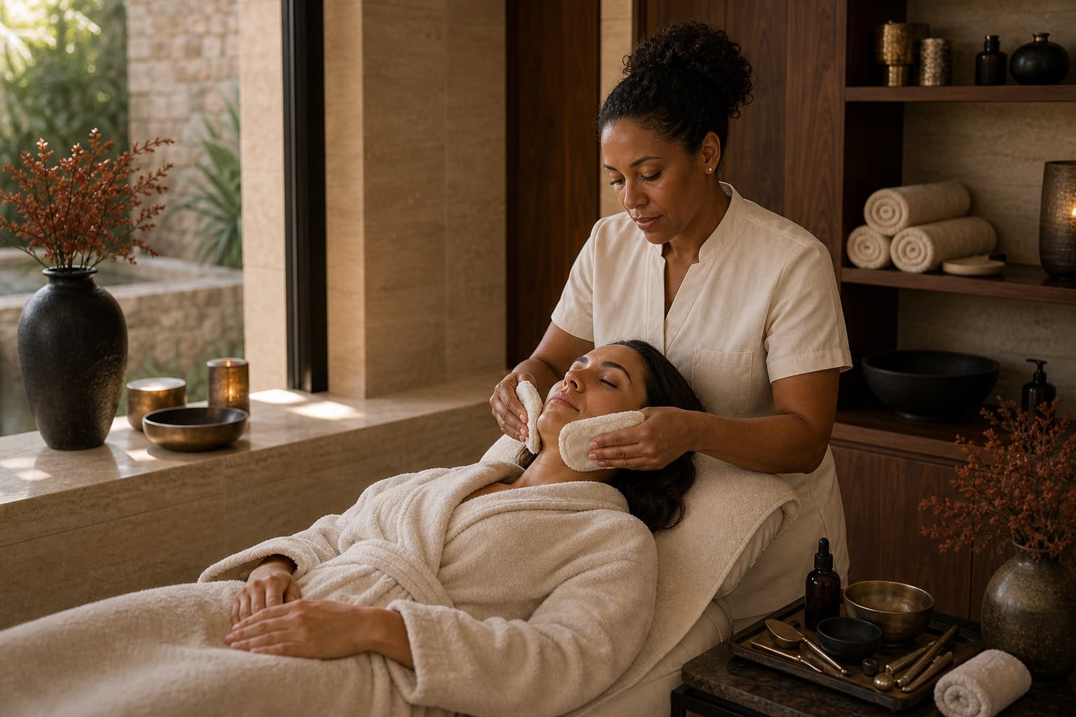 Private facial ritual sample for Spa Rituals