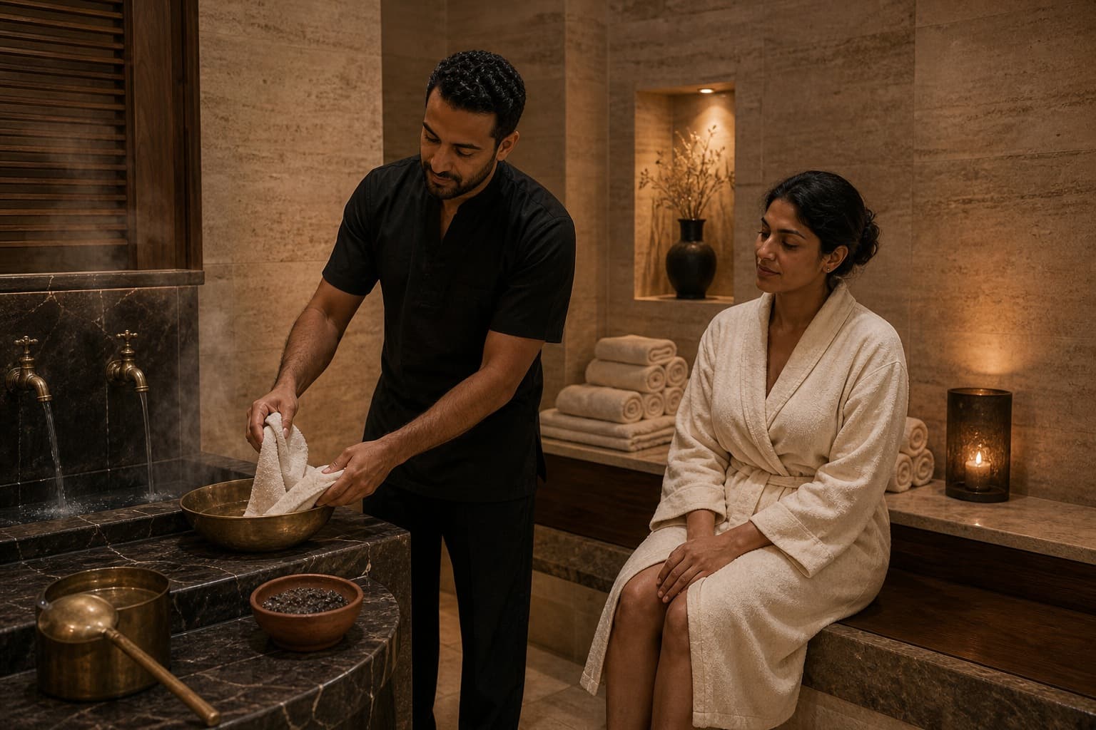 Hammam-inspired treatment sample for Spa Rituals