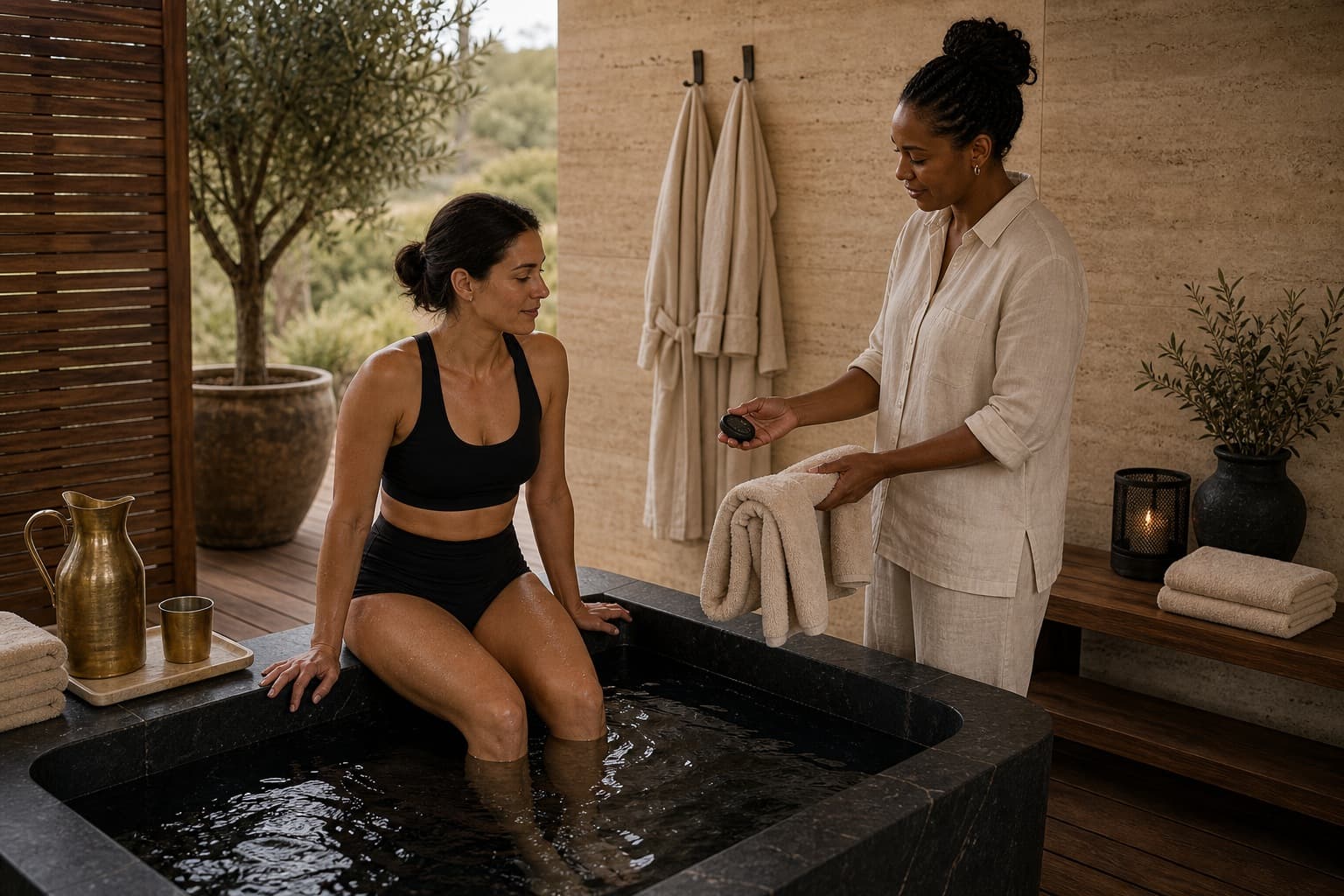 Cold plunge recovery sample for Spa Rituals