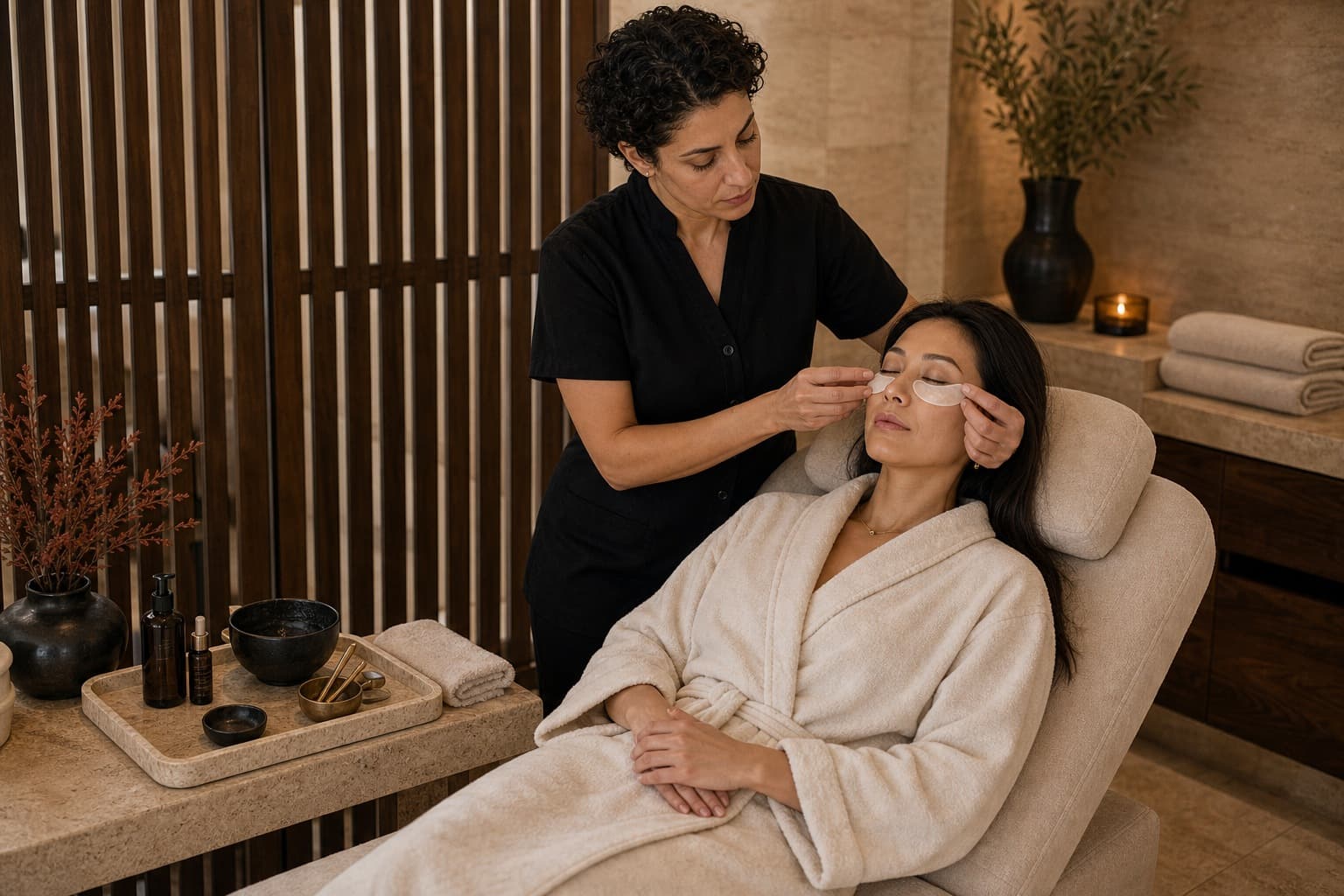 Post-flight skin reset sample for Spa Rituals