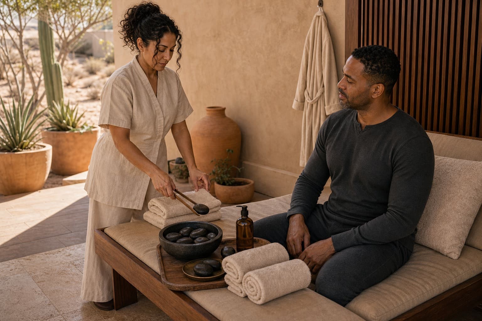 Desert calm treatment sample for Spa Rituals